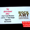 ROCK ART AUTOGRAPHED MUSIC MEMORABILIA