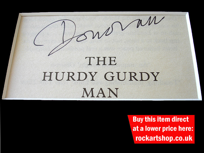 Donovan Autograph