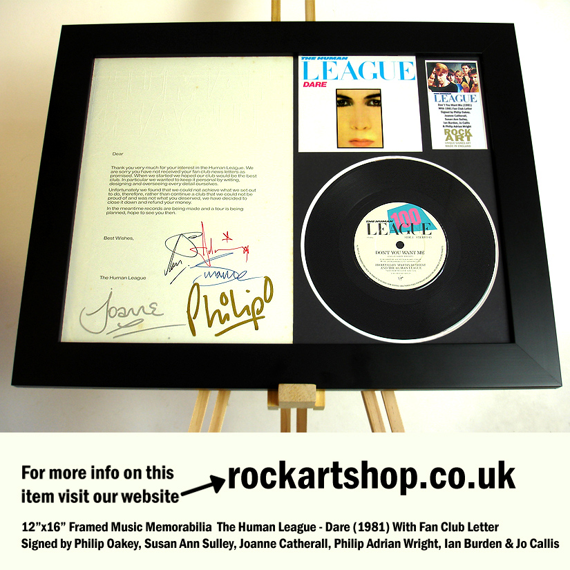 HUMAN LEAGUE FULLY SIGNED PHIL +JOANNE +SUSAN +IAN +JO +ADRIAN 1981 HUMAN LEAGUE FULLY SIGNED PHIL +JOANNE +SUSAN +IAN +JO +ADRIAN 1981