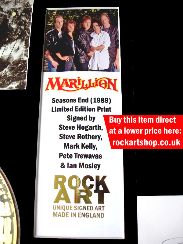 MARILLION FULLY AUTOGRAPHED MUSIC MEMORABILIA