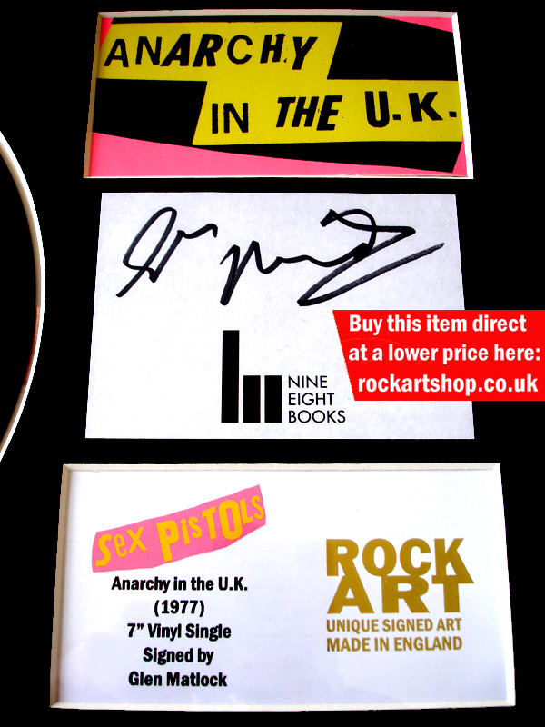 Sex Pistols Autographed Anarchy in the UK Sex Pistols Autographed Anarchy in the UK