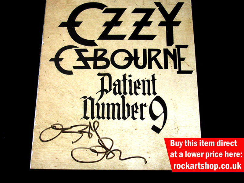 OZZY OSBOURNE AUTOGRAPH OZZY OSBOURNE AUTOGRAPH