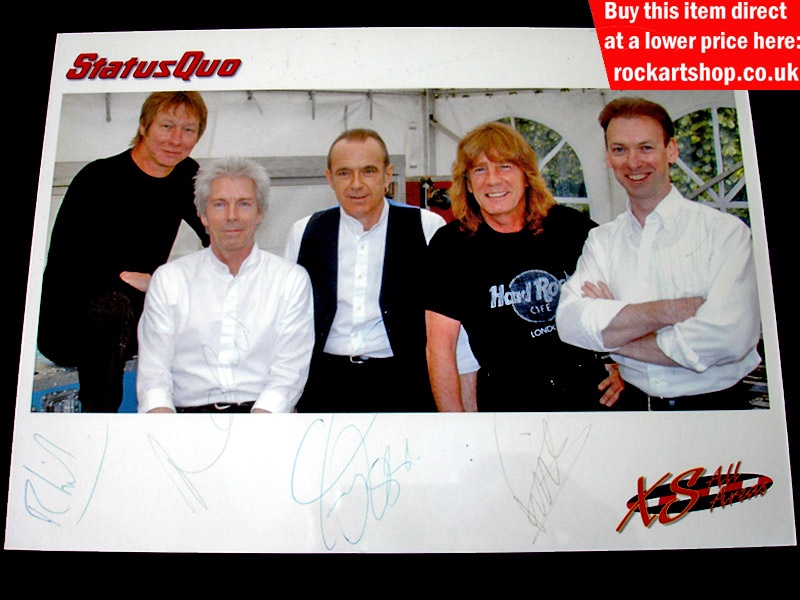 Status Quo FULLY SIGNED Promo Photo