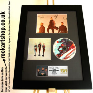TAKE THAT AUTOGRAPHED GARY BARLOW HOWARD DONALD MARK OWEN