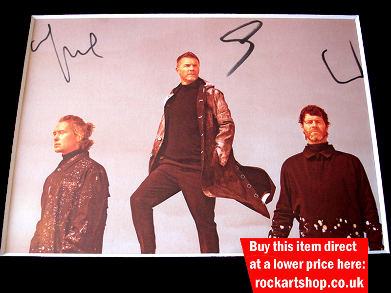 Signed by Gary Barlow, Mark Owen & Howard Donald