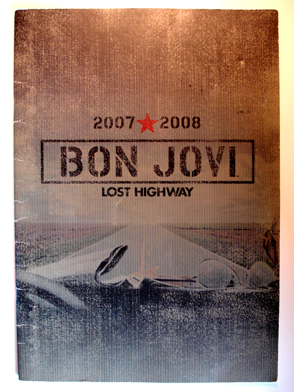 BON JOVI fully Signed Lost Highway Programme